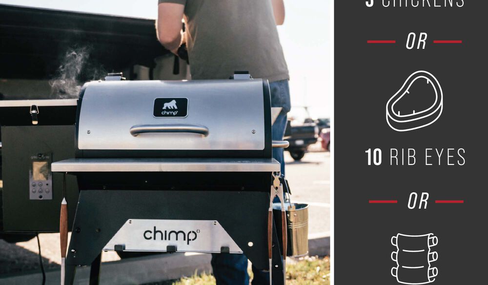 Chimp Tailgater WiFi Wood Pellet Grill