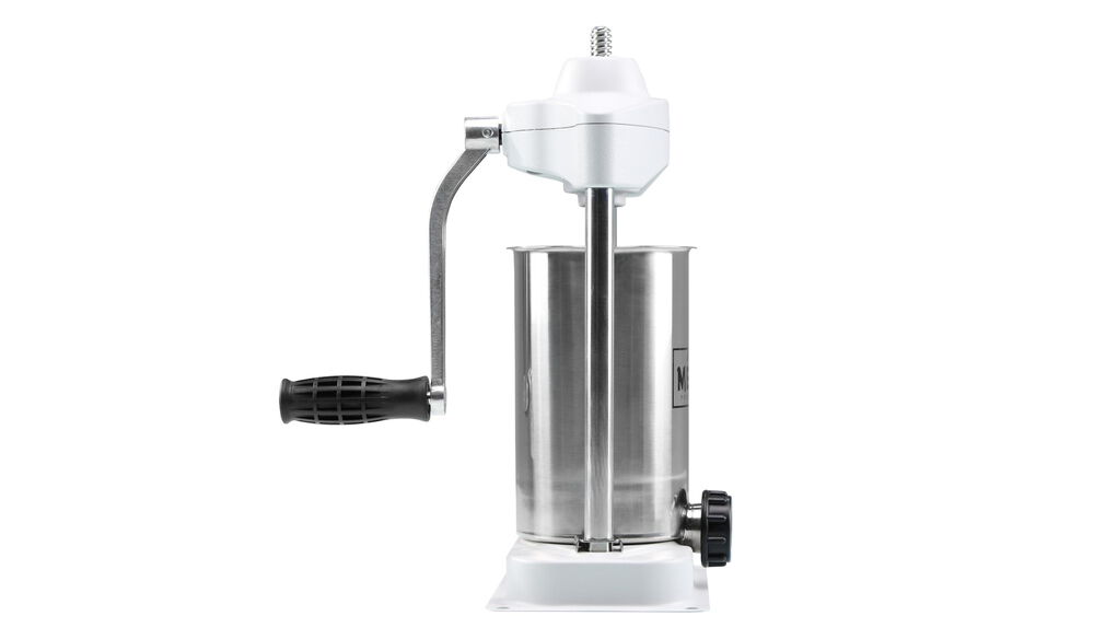 Vertical clearance sausage stuffer