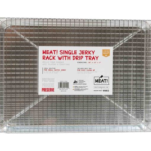 Single Jerky Rack with Drip Tray
