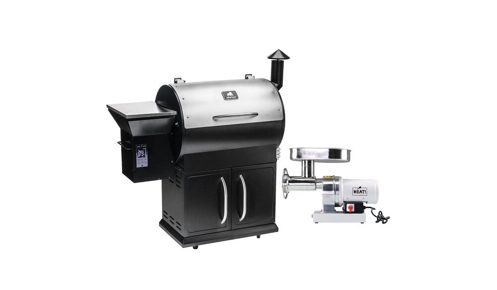 Grilla Silverbac Grill + MEAT! 1.5 HP Grinder Bundle